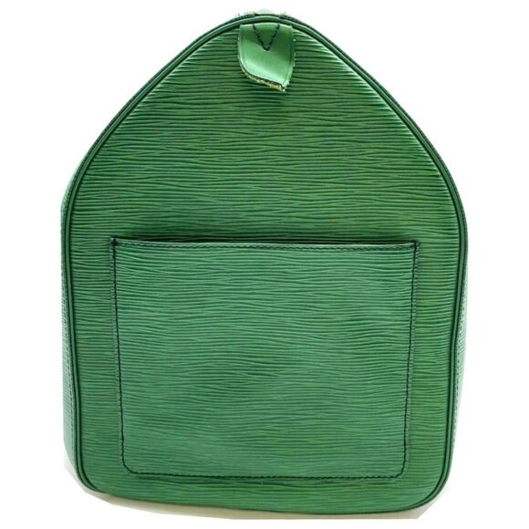 LOUIS VUITTON Green Epi Leather KeepAll Boston Travel Duffle Bag VI881 LV55 - Picture 10 of 15